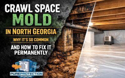 Crawl Space Mold in North Georgia | Gainesville GA Mold Removal & Encapsulation